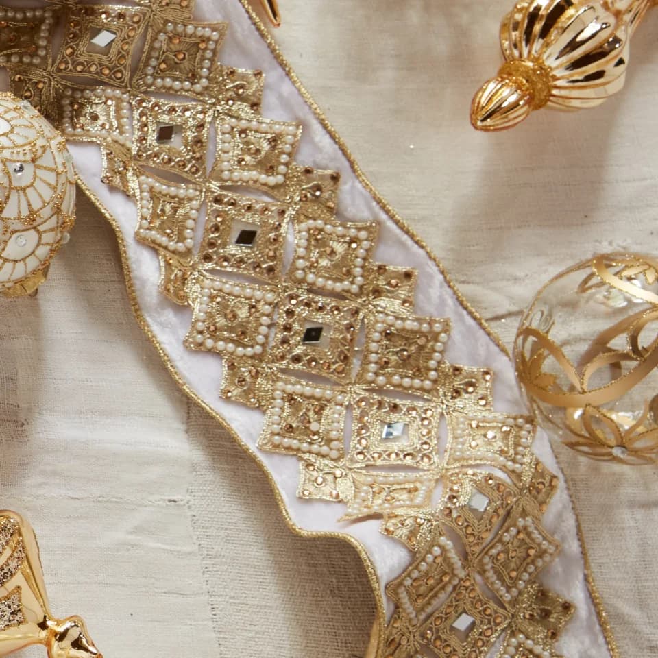 Gilded Glory Christmas Tree Ribbon